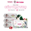Khăn ướt cao cấp cho bé Mamamy Tropical gói 90 tờ 100% sợi tự nhiên và rayon ngừa hăm, mềm dai sạch cực
