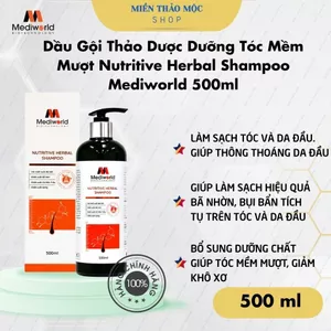 Dầu Gội Thảo Dược Dưỡng Sinh Chăm Sóc Tóc Mềm Mượt Nutritive Herbal Shampoo Mediworld 500ml