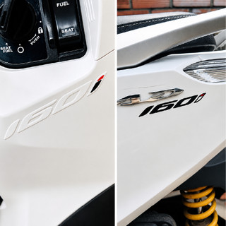 Tem Logo Sticker In Uv Lột Seal Trong Chữ Số 125i, 150i, 160i, Dán Xe Máy, Decal Bền Màu Chống Thấm Nước Tốt