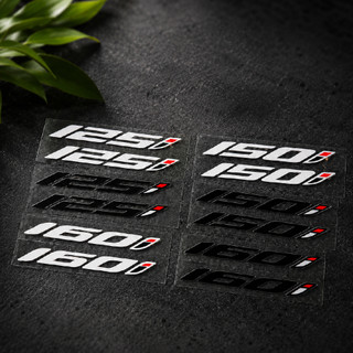 Tem Logo Sticker In Uv Lột Seal Trong Chữ Số 125i, 150i, 160i, Dán Xe Máy, Decal Bền Màu Chống Thấm Nước Tốt