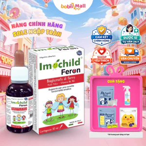 Siro Sắt Nhỏ Giọt Cho Bé Từ Sơ Sinh Vị Cherry Imochild Feron Lọ 30 ml