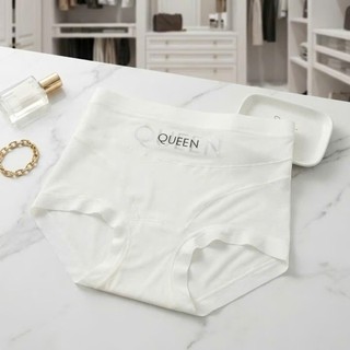 Combo 5/10 Quần Lót Nữ Cạp Cao Queen Chất Lụa Băng Phối Lưới Thoáng Mát, Đáy Tơ Dâu Tằm