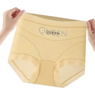 Combo 5/10 Quần Lót Nữ Cạp Cao Queen Chất Lụa Băng Phối Lưới Thoáng Mát, Đáy Tơ Dâu Tằm