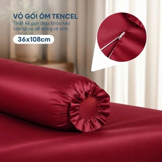 [TENCEL 80S 100%] Fullset Bộ 6 Món Drap, Áo Gối, Mền Chần Tencel NIN FLORENCE 2026 | Màu Trơn | Mát Lạnh, Mềm Mại