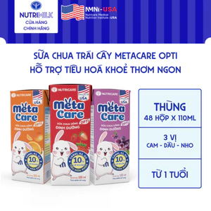 Thùng 48 Hộp Sữa METACARE YOYO Nutricare 110ML Sữa Chua Trái Cây Dinh Dưỡng Tiêu Hoá Khoẻ Bé Cao Lớn Tăng Cường Đề Kháng