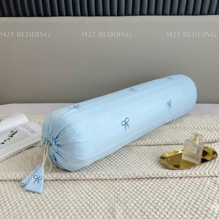 Vỏ gối ôm Lụa Thái M2T BEDDING cùng màu với ga giường của bộ chăn ga gối Kích Thước 70x100cm