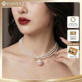 [ DAISYN ] N468 dây chuyền mang áo dài , vòng cổ mang áo dài, dây chuyền hạt Ngọc 3mm và 16mm sang trọng cho nữ