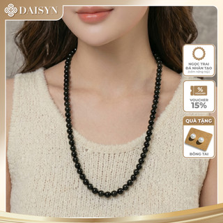 [N714] Vòng Cổ Hạt Đen, Dây Chuyền Phong Cách Thời Trang Thanh Lịch Cho Nam Nữ - DAISYN