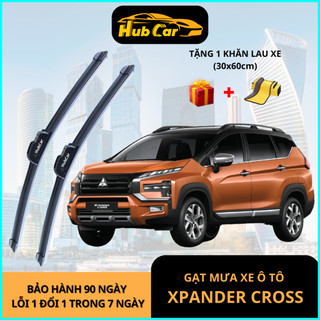 Gạt Mưa Xpander Cross Gạt Mưa Ô Tô Cao Cấp HubCar Thân Mềm Không Xương Gạt Sạch Êm Không Để Lại Vệt