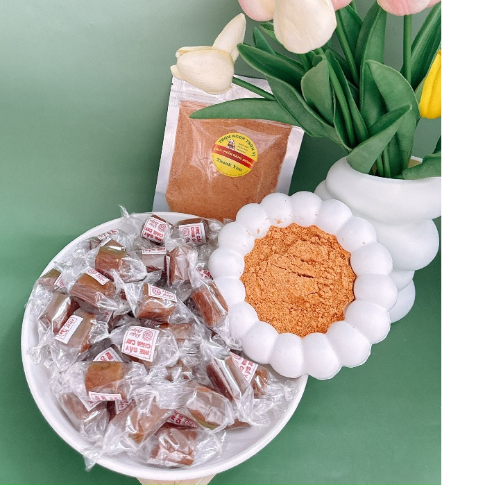 Set Kẹo Me Thái Sấy Chua Cay Chấm Muối - Hiệu HOÀNG QUÂN - Ăn Vặt, Nguyên Liệu Trà Me