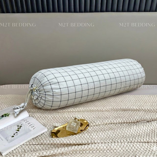 Vỏ gối ôm cotton đũi Windy M2T BEDDING cùng màu với ga giường của bộ chăn ga gối