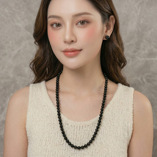 [N714] Vòng Cổ Hạt Đen, Dây Chuyền Phong Cách Thời Trang Thanh Lịch Cho Nam Nữ - DAISYN
