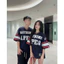 ⚡️[Hight Quality] Áo Phông Nam Nữ Cổ V Ba1e Over Size - Họa Tiết Thêu Phối Tay Lỡ Cao Cấp