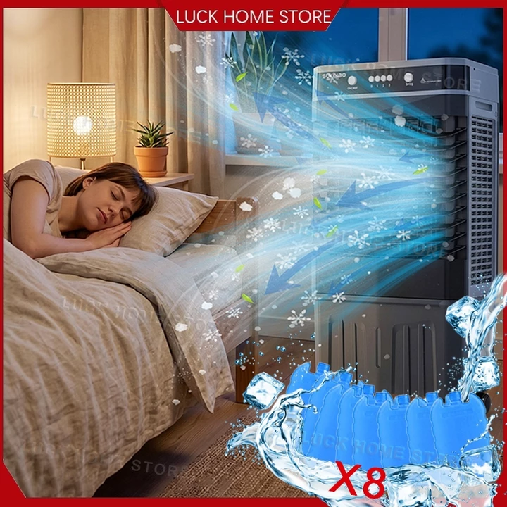 Quạt điều hoà Quạt hơi nước lõi đồng chạy êm bảo hành 12 tháng, Quạt điều hòa chính hãng làm mát không khí