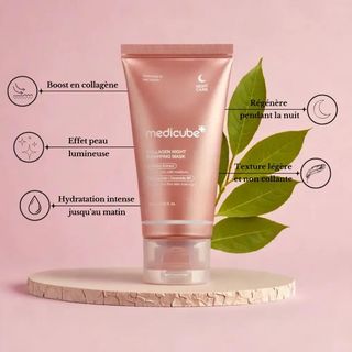 Mặt nạ ngủ Medicube Collagen Night Wrapping Mask 75ml/giúp cấp ẩm sâu và phục hồi da qua đêm
