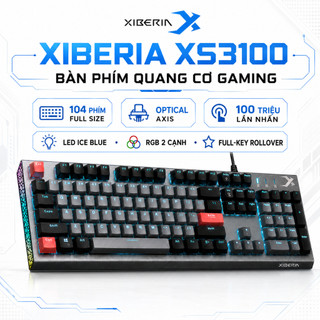 [CHÍNH HÃNG - BH 1 NĂM] Bàn Phím Cơ Gaming XIBERIA XS3100 Optical Axis Hotswap Waterproof LED
