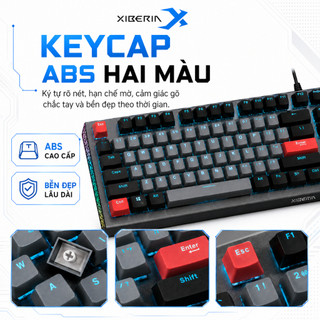 [CHÍNH HÃNG - BH 1 NĂM] Bàn Phím Cơ Gaming XIBERIA XS3100 Optical Axis Hotswap Waterproof LED