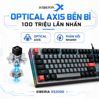 [CHÍNH HÃNG - BH 1 NĂM] Bàn Phím Cơ Gaming XIBERIA XS3100 Optical Axis Hotswap Waterproof LED
