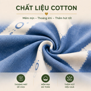 Vỏ Gối Ôm Cotton Thắng Lợi Aniva Bedding Khóa Kéo Cao Cấp Mềm Mịn Thoáng Mát Không Xù Nhiều Mẫu