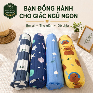 Vỏ Gối Ôm Cotton Thắng Lợi Aniva Bedding Khóa Kéo Cao Cấp Mềm Mịn Thoáng Mát Không Xù Nhiều Mẫu