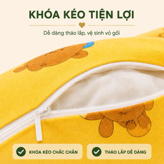 Vỏ Gối Ôm Cotton Thắng Lợi Aniva Bedding Khóa Kéo Cao Cấp Mềm Mịn Thoáng Mát Không Xù Nhiều Mẫu