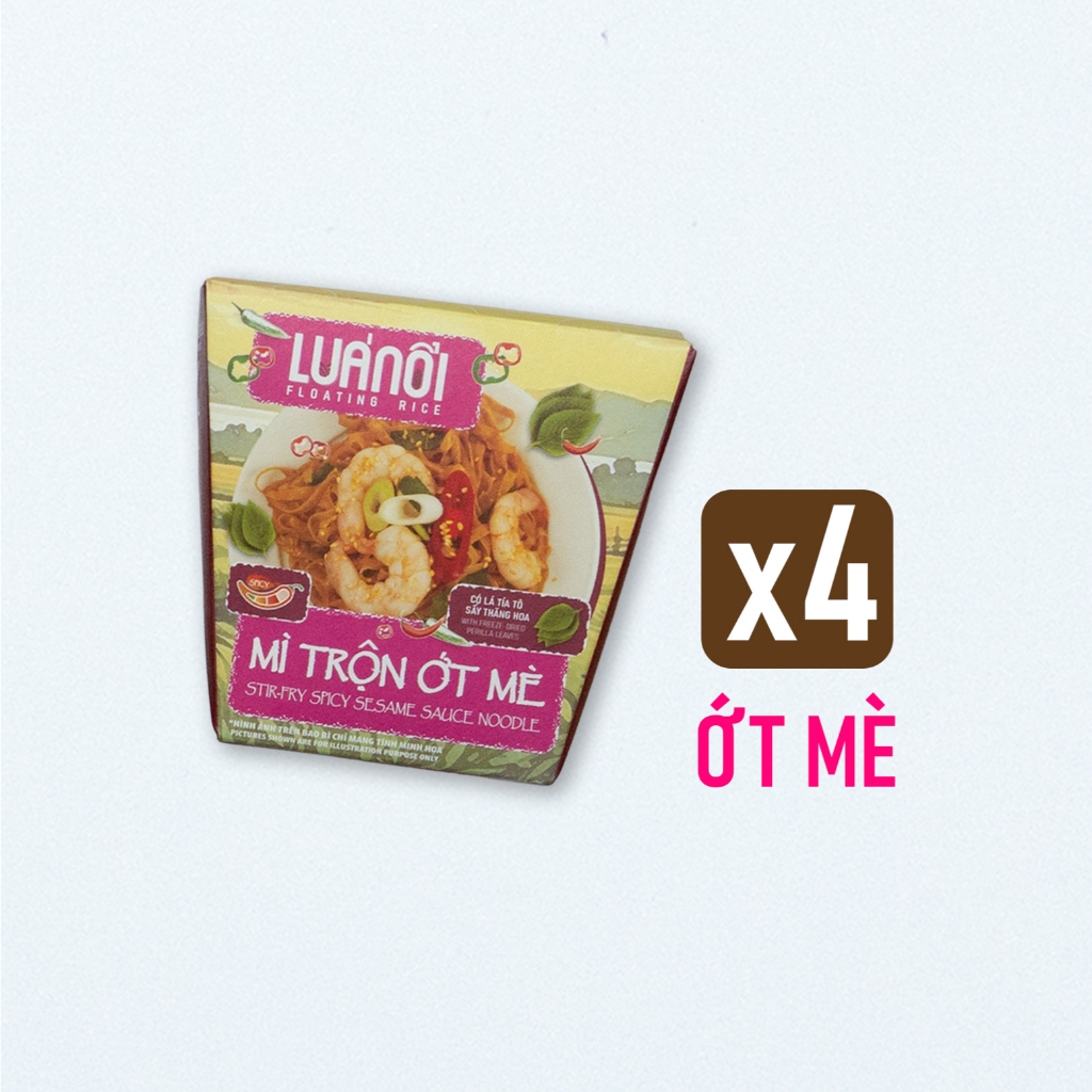 [COMBO ĂN THỬ] 4 Vị Mì Lúa Nổi – Deal Trải Nghiệm