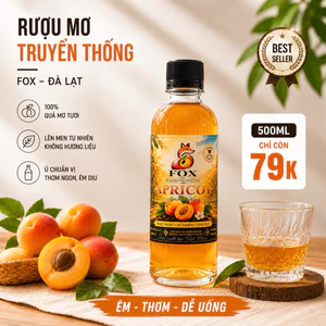 R.ƯỢU MƠ NGÂM TỰ NHIÊN | UỐNG NHẸ KHÔNG GẮT | PHÙ HỢP CHILL CÙNG BẠN BÈ | R.ƯỢU TRÁI CÂY -500ml