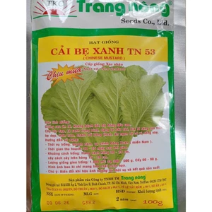 100gr Hạt Giống Cải Bẹ Xanh TN53, Rau Ăn Lá Cty Trang Nông Nổi Tiếng, Hạt Nảy Mầm Nhanh, Mạnh, Trồng Quanh Năm