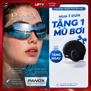 [MUA KÍNH TẶNG MŨ] Kính Bơi Góc Rộng PanoX UMAY Tráng Gương, Chống Nước Bịt Tai, Chống Sương Mù, Thời Trang Cao Cấp