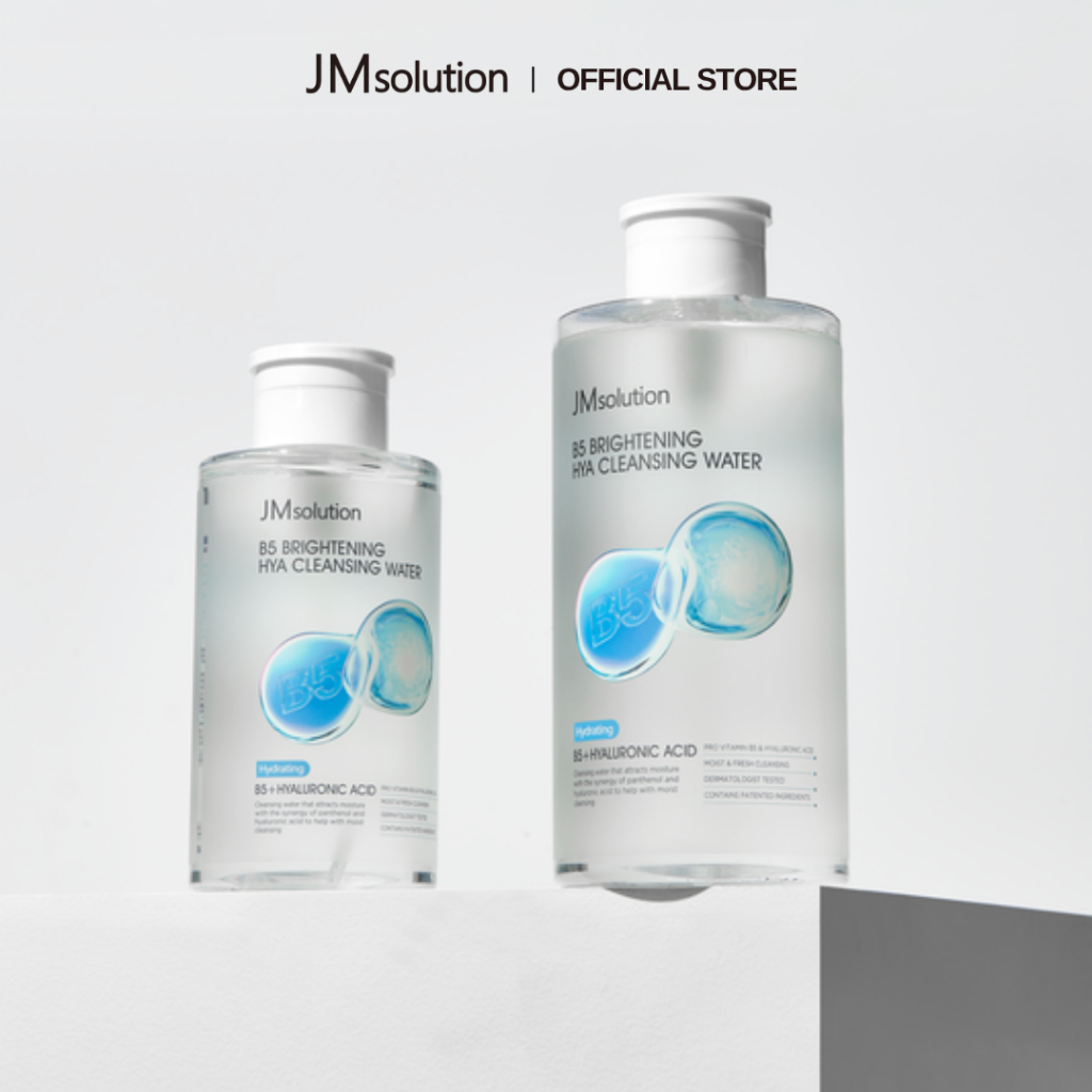 JMsolution Nước Tẩy Trang Câp Ẩm Chuyên Sâu B5 Brightening Hya Cleansing Water 500ml – Sạch Sâu, Mềm Mịn Không Khô Căng