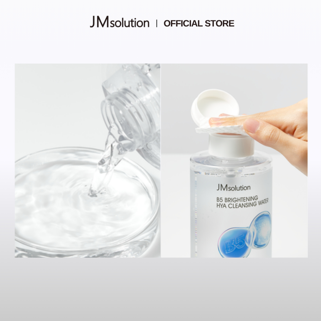 JMsolution Nước Tẩy Trang Câp Ẩm Chuyên Sâu B5 Brightening Hya Cleansing Water 500ml – Sạch Sâu, Mềm Mịn Không Khô Căng