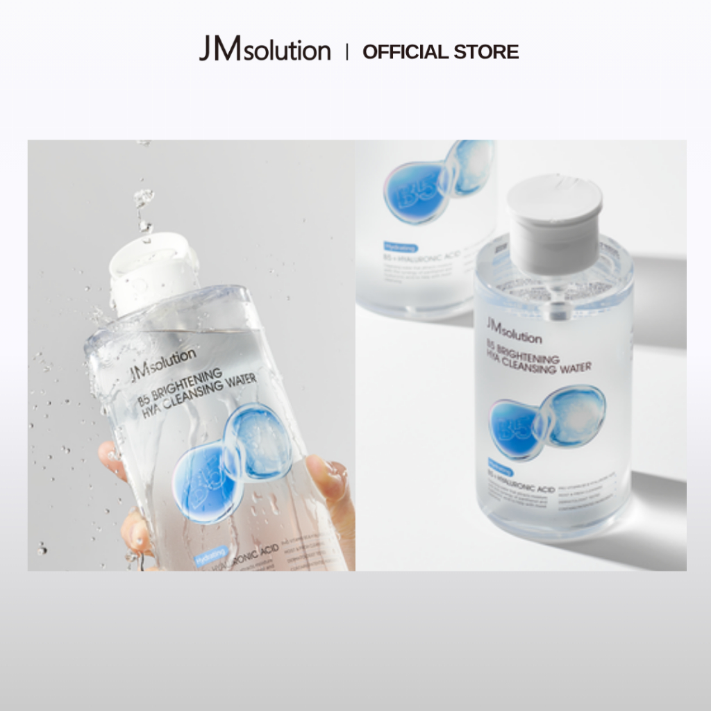 JMsolution Nước Tẩy Trang Câp Ẩm Chuyên Sâu B5 Brightening Hya Cleansing Water 500ml – Sạch Sâu, Mềm Mịn Không Khô Căng
