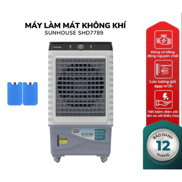 Quạt Điều Hòa Hơi Nước Sunhouse SHD7789 - Máy Làm Mát Không Khí Bình Chứa 60L, Làm Mát Đến 55m2