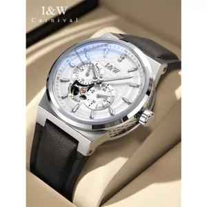 Đồng Hồ Nam Chính Hãng I&W Carnival 680G-D1 Full Box Chống Nước Kính Sapphire (Máy Cơ Tự Động)