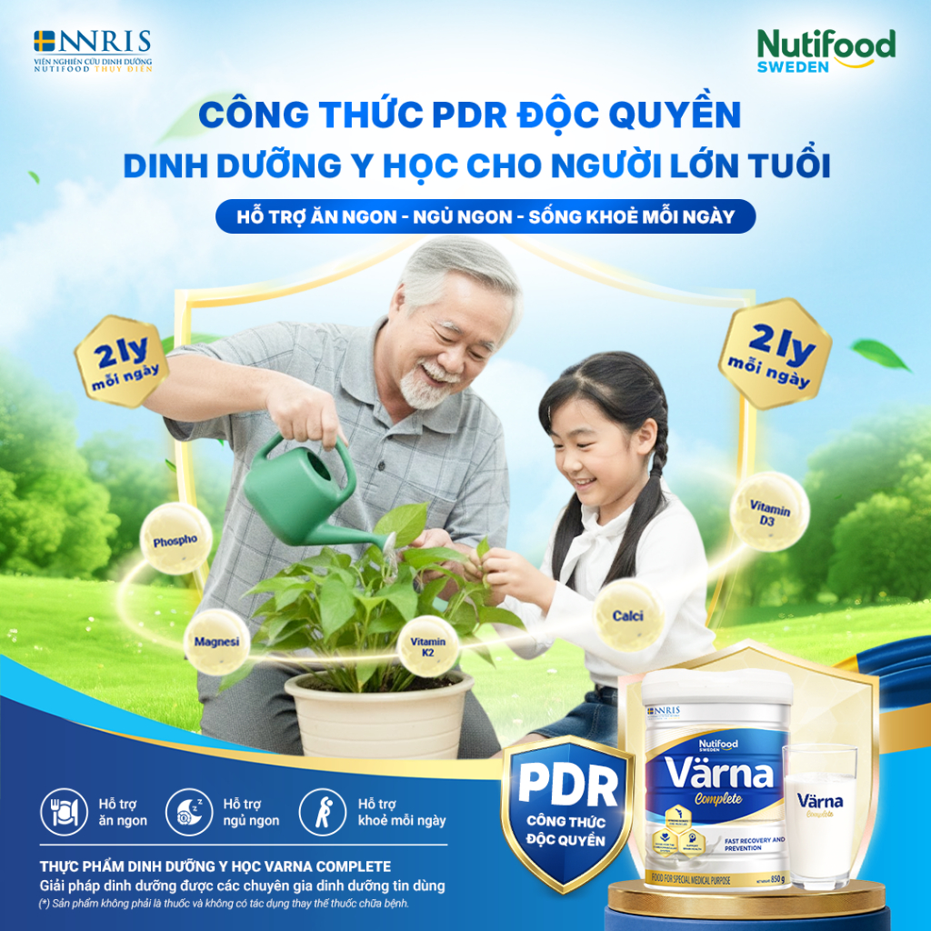 SỮA VARNA COMPLETE DẠNG BỘT GIÚP XƯƠNG KHỚP CHẮC KHỎE HỖ TRỢ NGĂN NGỪA LOÃNG XƯƠNG LON 850G