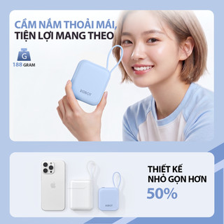 [Chứng nhận 3C ] Sạc dự phòng không dây RP-103W 10000mAh siêu nhỏ gọn chính hãng Robot
