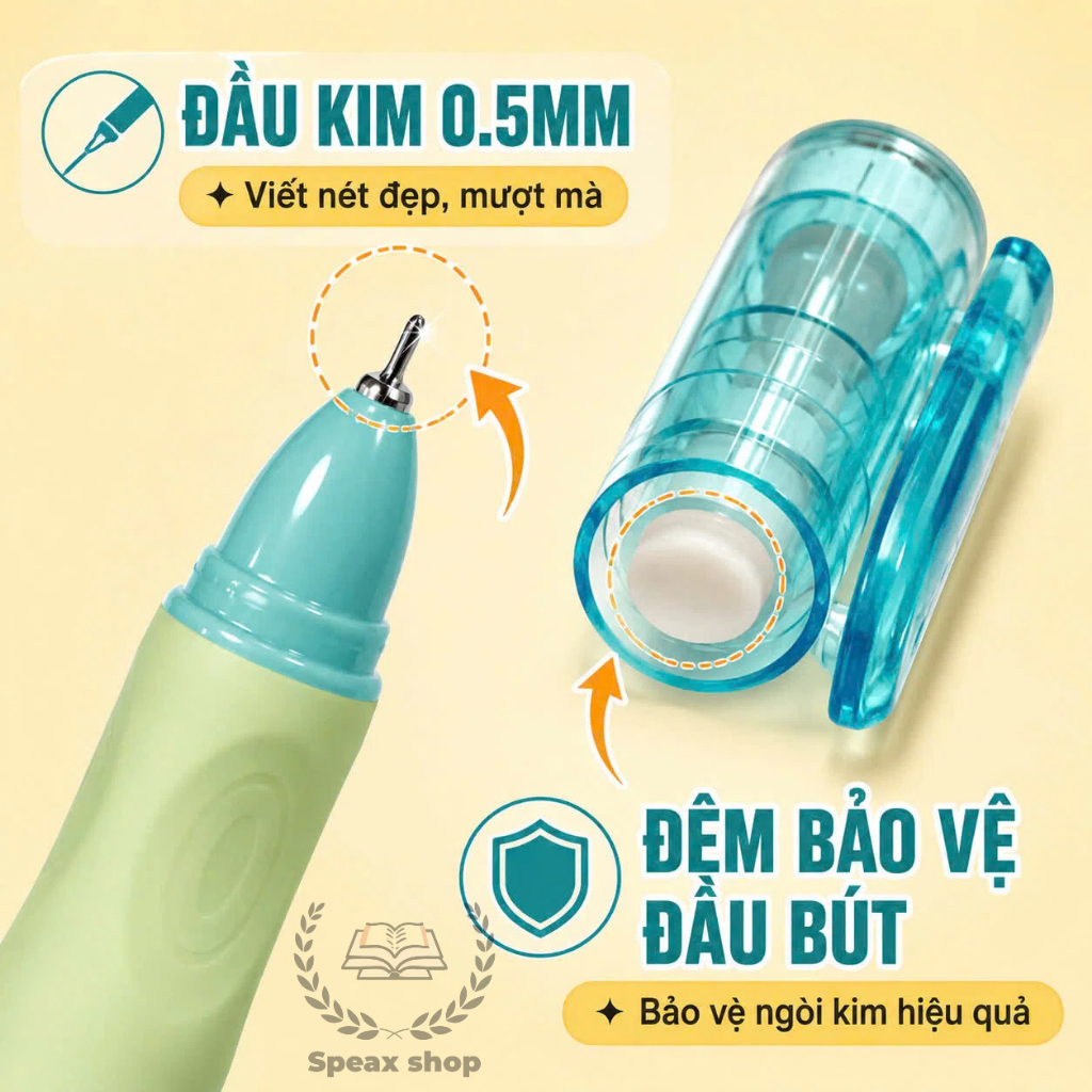 Bút Mực Xóa M&G B7501 0.5mm – Xóa Sạch Dễ Dàng, Nét Viết Mượt, Mực Xanh Lợt