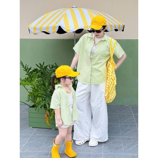 A993-[tomnaukids] Áo sơ mi cộc tay cho bé mặc hè cực xinh - Size 9-36Kg