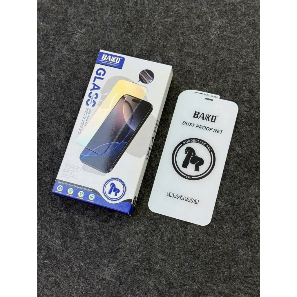 Kính Cường Lực Iphone Kingkong Baiko không viền trong suốt