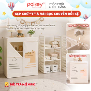 Phụ Kiện Chuyển Đổi Quây Thành Kệ BabyHome NC02 Gồm Kẹp Chữ T Và Vải Bọc Kệ, Phụ Kiện Lắp Kệ Đa Năng Cho Bé