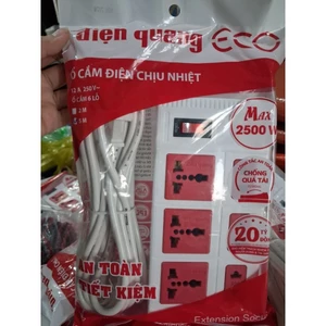 Ổ cắm Điện Quang chịu nhiệt dòng eco. Hàng chính hàng. Công suất 2500w