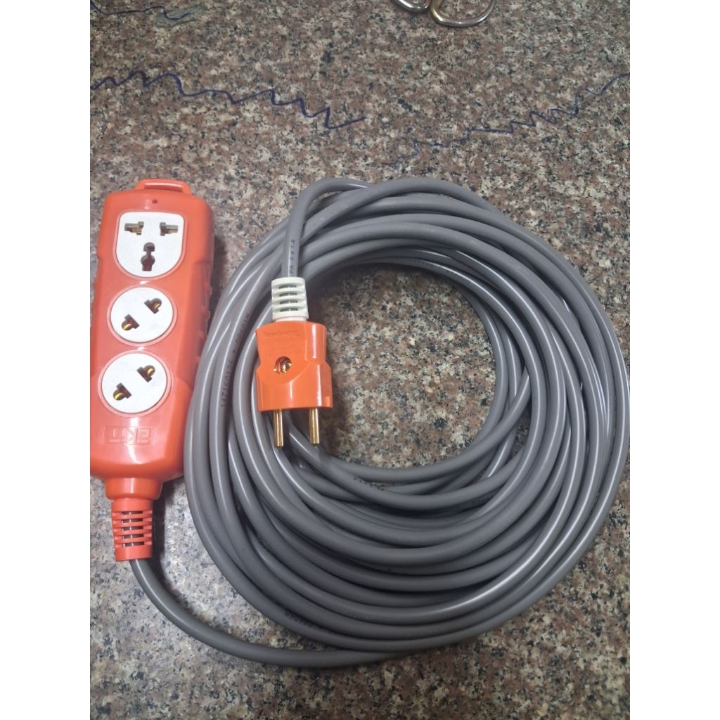 Ổ Cắm Điện Cao Cấp 7500W Dây Bọc Daphaco. Ổ dài 10m/15m lắp sẵn tiện lợi