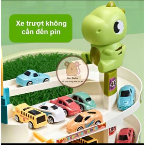 Bộ đồ chơi bãi đỗ xe 3 tầng khủng long cho bé