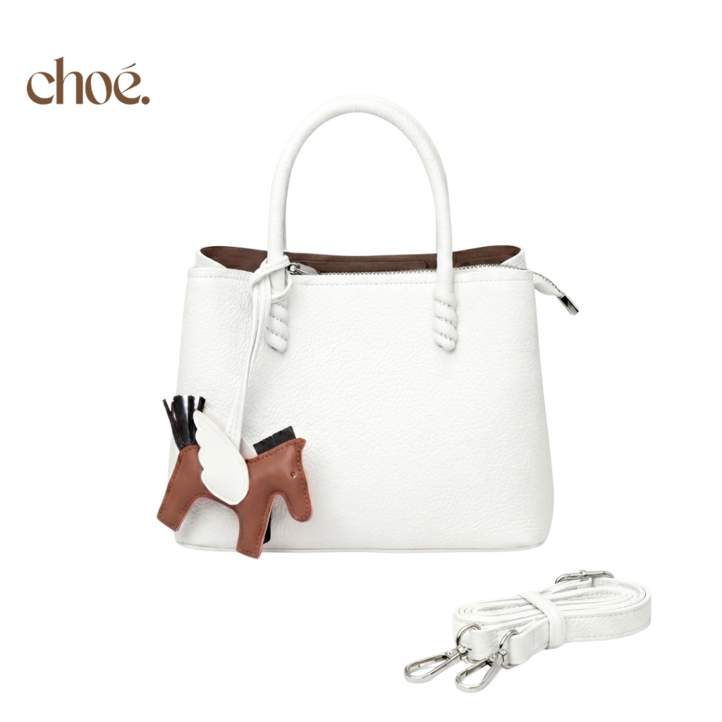 [VOUCHER 100K+TẶNG CHARM NGỰA] Túi Xách Nữ Công Sở CHOÉ Da PU Cao Cấp Hai Quai Form Cứng Thanh Lịch Đi Làm 1027