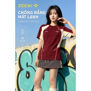 ZEENi Áo thể thao áo phông nữ áo xinh Hấp thụ độ ẩm nhanh khô áo thun nữ Cảm giác mát mẻ thân thiện với da