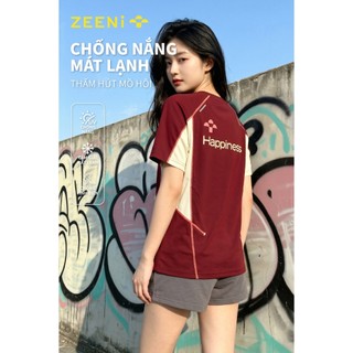 ZEENi Áo thể thao áo phông nữ áo xinh Hấp thụ độ ẩm nhanh khô áo thun nữ Cảm giác mát mẻ thân thiện với da