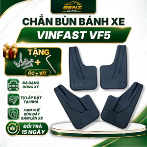 Chắn bùn bánh xe VF5/Herio Green - Hàng nhựa ABS cao cấp , hạn chế bùn đất bắn lên xe Cả bộ 4 bánh + kèm ốc bắt
