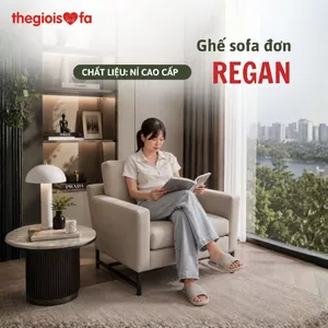 Ghế sofa phòng khách Regan (Thegioisofa) ghế sofa mini thiết kế theo tiêu chuẩn Mỹ, mềm mại và êm ái
