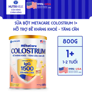 Sữa Bột METACARE COLOSTRUM 1+ Nutricare Tăng Cường Hệ Miễn Dịch Sức Đề Kháng Bé Từ 1-2 Tuổi Với Sữa Non IgG 1500