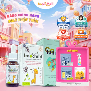 Combo Canxi Sinh Học CALUNIK LIPOCAL D3 K2 IMOCHILD Hỗ Trợ Tăng Chiều Cao